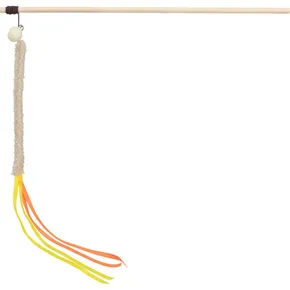 Hrací prút so strapcom, plast/plyš, 40 cm
